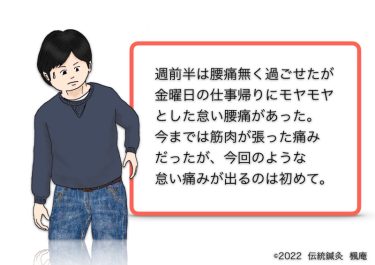 【治療日誌】腰痛(4) No.4