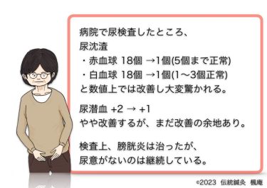 【治療日誌】膀胱炎 No.2