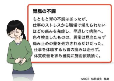 【治療日誌】胃腸の不調(9) No.1