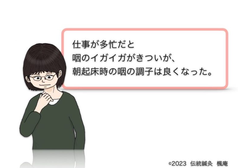 治療日誌】咽喉頭異常感症(ヒステリー球)(3) No.2｜伝統鍼灸 楓庵