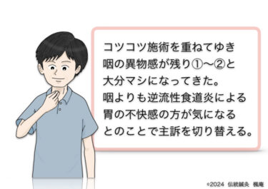 【治療日誌】咽喉頭異常感症(ヒステリー球)(4)No.2