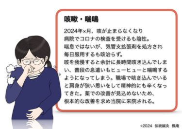 【治療日誌】咳嗽(4)・喘鳴(1)