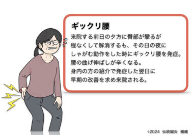 【治療日誌】ギックリ腰(9)