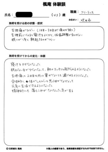 月経前症候群(PMS)